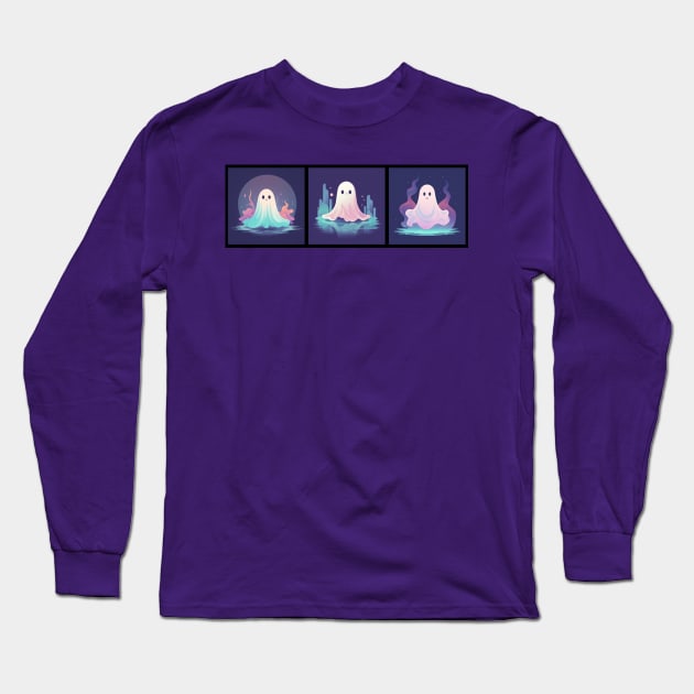 cute ghosts Long Sleeve T-Shirt by ThatPopLife